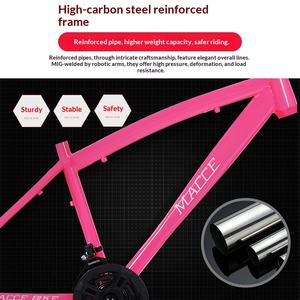 Vélo de montagne Maxi, cadre en acier <span class=keywords><strong>carbone</strong></span>, freins à disque doubles, absorption des chocs, roues de 26 pouces, <span class=keywords><strong>fourche</strong></span> à ressort, pour hommes, femmes et adolescents - Product Image 2