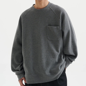 T-shirt à manches longues surdimensionné en coton gaufré lourd vintage 330g motif imprimé brodé - Product Image 1