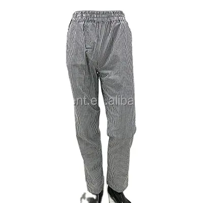 Bar Restaurant Men Women Staff Uniform Pants Cotton Basic Waiter Chef Work Pants