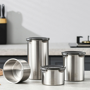 Stainless Steel Food Coffee Bean Tea <b>Storage</b> <b>Jar</b> Container <b>Kitchen</b> sealed <b>Storage</b> <b>Jar</b> Snack sealed <b>Jar</b> - Product Image 3