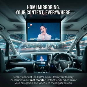 จอภาพติดเพดานรถยนต์ขนาด 15.6 นิ้ว เครื่องเล่นมัลติมีเดียสำหรับ Alphard 30 ระบบความบันเทิง HDMI MP5 Android WIFI 4G - Product Image 2
