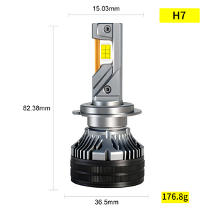 Lampadina LED <span class=keywords><strong>H7</strong></span> Premium ad Alta Potenza 60W 15000LM 6500K 12V per Fari <span class=keywords><strong>Auto</strong></span>, Camion e Moto con Montaggio Universale - Product Image 2