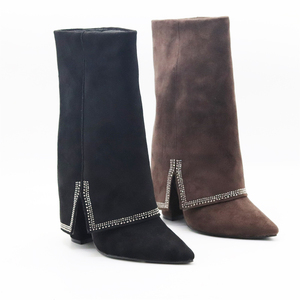 <span class=keywords><strong>Stivali</strong></span> alti <span class=keywords><strong>al</strong></span> <span class=keywords><strong>ginocchio</strong></span> da donna senza tempo alla moda classica per scarpe basse da donna <span class=keywords><strong>al</strong></span> <span class=keywords><strong>ginocchio</strong></span> - Product Image 5