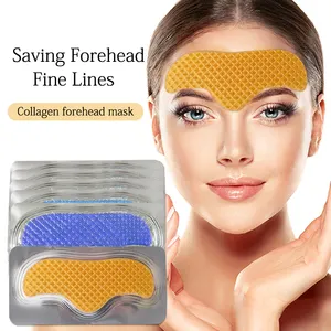 Private label OEM Natural Moisturizing anti wrinkle Lifts Tightens Hydrolyzed collagen forehead wrinkle patches