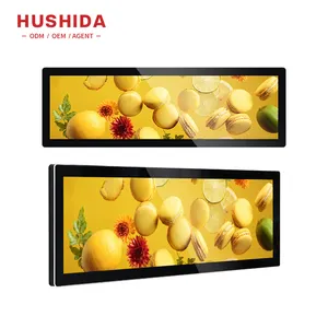 19 "36" 24 "Aan De Muur Gemonteerde Gestrekte Balk Scherm 29.6 Inch Reclame Scherm Stretch Bar Lcd-Scherm