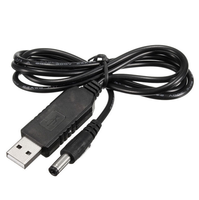 Kabel step up usb ke dc, 5v ke 12v bertenaga usb ke dc