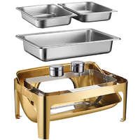 Plat de Chauffage de Luxe TaiDing Robuste 9L en Acier Inoxydable, Ensemble Buffet pour le Stockage du Petit-Déjeuner et le Maintien au Chaud des Aliments