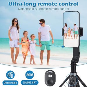 Estabilizador <span class=keywords><strong>de</strong></span> Teléfono Superior <span class=keywords><strong>con</strong></span> Rotación <span class=keywords><strong>de</strong></span> 360°, Seguimiento Facial y Luz LED Trípode y <span class=keywords><strong>Palo</strong></span> <span class=keywords><strong>Selfie</strong></span> 3 en 1 para Grabación <span class=keywords><strong>de</strong></span> Videos y Viajes - Product Image 3