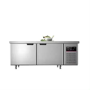 Stainless steel countertop commercial multi-functional kitchen refrigerator - workbench Kitchen equipment Refrigerator Worktable