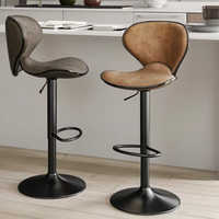 Tabourets de bar pivotants réglables en métal de luxe à usage commercial, tabourets de bar hauts pour îlot et comptoir, design moderne