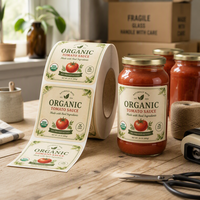 Étiquettes adhésives pour bocaux en verre de qualité alimentaire supérieure