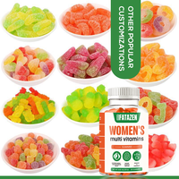 ODM/OEM Private Label Frauen Erwachsene Multi-Vitamin-Gummis 100% Natürlich Zuckerarm für Knochengesundheit & Energie