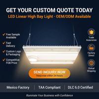Projecteur linéaire LED à angle de faisceau réglable, CCT et puissance ajustables, dimmable 0-10V, fabriqué au Mexique, DLC 6.0, éclairage de parking