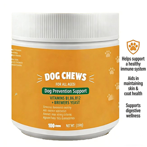 วิตามินรวมสำหรับสุนัขแบบเคี้ยว OEM 11 in 1 พร้อมกลูโคซามีน วิตามินเสริมป้องกันโรคสำหรับสุนัข วิตามินบี1 บี6 บี<span class=keywords><strong>12</strong></span> คอนดรอยตินสำหรับสัตว์เลี้ยง เสริมสร้างสุขภาพและภูมิคุ้มกัน - Product Image 4