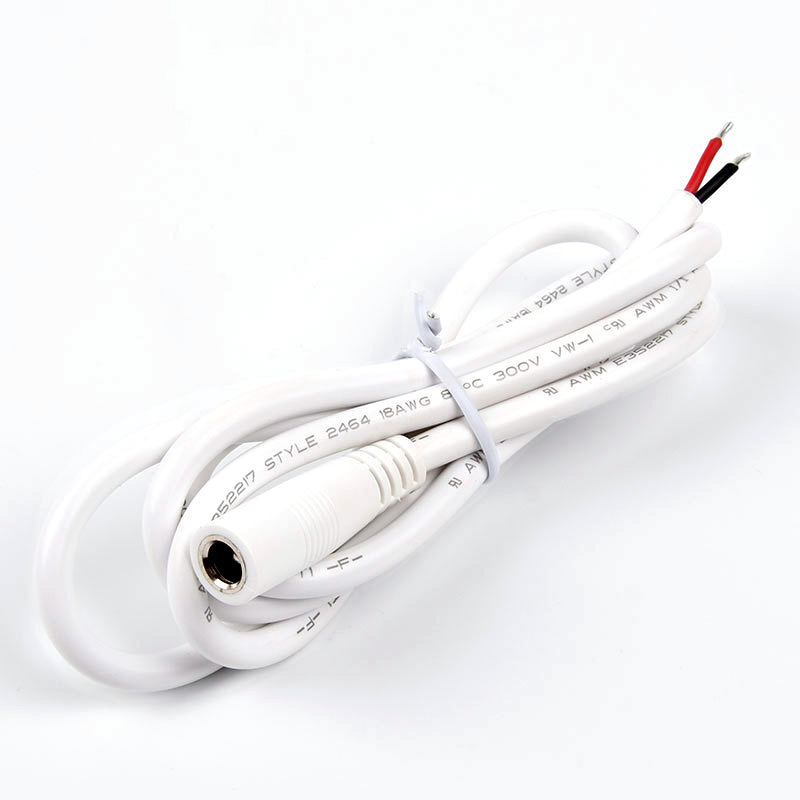 White - DC Male 2 core (18AWG)