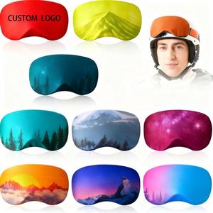 Quà Tặng mùa đông nhà máy biểu tượng tùy chỉnh phổ springy Spandex bảo vệ trượt tuyết Kính bìa cho trượt tuyết Kính Eyewear - Product Image 1