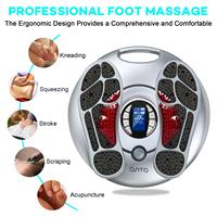 Masseur électrique pour les pieds EMS & TENS, appareil de circulation sanguine pour les pieds, masseur pour les jambes