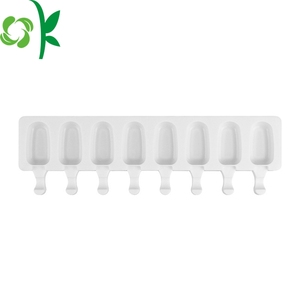 Oksilicone hình bầu dục 8 khoang Silicone Ice Cream khuôn vớ<span class=keywords><strong>i</strong></span> 50 gậy gỗ cho Diy Mousse Ice Cream Popsicle <span class=keywords><strong>Pop</strong></span> Silicone Ice khuôn - Product Image 6