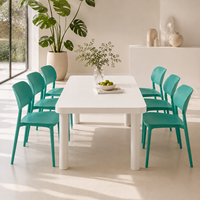 Chaise de fête empilable en plastique moderne et portable pour enfants - Écologique et durable pour salon, maternelle, salle à manger, salle de bain
