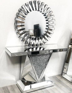 الأكثر مبيعًا مرآة زجاجية خشبية بتصميم الأوروبي لغرفة المعيشة وغرفة النوم والمدخل والفندق والفيلا - Product Image 3