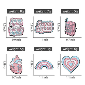 Les droits des trans sont des droits de l'homme broche vêtements insigne de revers transgenre LGBT émail broches <span class=keywords><strong>Gay</strong></span> bisexuel bijoux cadeau pour aime les amis - Product Image 6