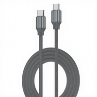 Câble de charge rapide et de transfert de données USB-C vers USB-C 65W haute puissance avec puce E-marker pour téléphone portable et batterie externe 1m