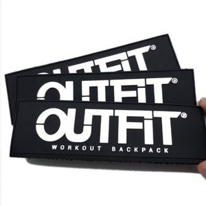 High Quality Custom Loop Rubber <b>Badges</b> With Hook Loop, Embossed PVC Logo Patch - Product Image 3