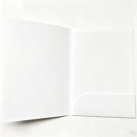 Dossier de présentation de documents en papier A4/A5 personnalisé avec double poche