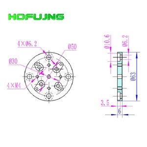 Cylindre de préhension pneumatique en acier pour bras robotique industriel, outils mécaniques, pièces de machines de construction, kits de robotique - Product Image 4