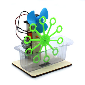 <b>Bubble</b> Machine DIY Science Kit Plastic Educational Toy For <b>Kids</b> Age 8-13 Years With Motor And Fan Assembly Model - Product Image 4