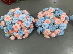 Boules de fleurs artificielles en soie pour la décoration de mariage et de Noël/Nouvel An, élégante composition centrale, <span class=keywords><strong>centre</strong></span> de table de mariage - Product Image 6