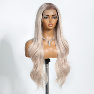 13x6 HD dentelle avant fibre japonaise fait à la main résistant aux hautes températures bonnet <span class=keywords><strong>élastique</strong></span> vraie Photo vague d'eau <span class=keywords><strong>coiffure</strong></span> lâche naturelle - Product Image 2