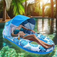 Détachable maille inclinable boisson porte-gobelet gonflable adulte ponton flottant parasol hamac piscine ride-ons