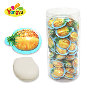 Bonbons gommeux 3D personnalisés Bonbons à mâcher au lait ananas - Product Image 1