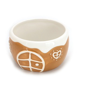 Service de table en dolomite en forme de <span class=keywords><strong>maison</strong></span> en pain d'épices de Noël, tasse en pain d'épices, vaisselle en céramique de Noël, assiette pour la <span class=keywords><strong>maison</strong></span>, restaurant - Product Image 6