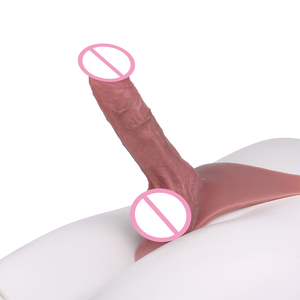 S8528 Ultra Hollow Dildo Pants <strong>for</strong> <strong>Men</strong> Delay Ejaculation Silicone <strong>Strap</strong> <strong>on</strong> Penis Sleeve Reusable Condom Panties <strong>for</strong> Couples Sex - Product Image 2