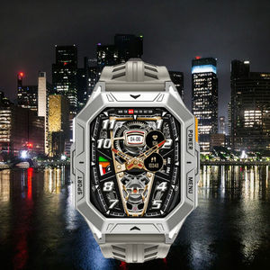 Leadoys Android Wearable Smartwatch 2,13 Zoll AMOLED-Display Wasserdicht 1 ATM Quadratische Form <span class=keywords><strong>3</strong></span> Monate Akkulaufzeit KI-Sprachassistent - Product Image 3