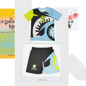 Ensemble de vêtements d'arts martiaux pour hommes personnalisé 2024, 2 pièces, t-shirts de lutte tricotés + shorts, sublimation intégrale, taille internationale - Product Image 3