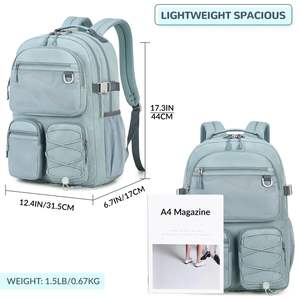 יום עמיד במים עם כיסים mulitiple עבור נסיעות מכללה בחוץ, תרמיל גב מחשב נייד לנשים גברים - Product Image 3