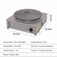 Machine à crêpes électrique rotative commerciale 40-45-50 cm pour la vente en gros de nourriture de rue