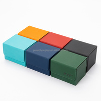 Boîte de rangement magnétique pliable en bambou Juvida L-150A, organisateur de bureau carré, capacité de plus de 100 cartes pour cartes de sport et de collection