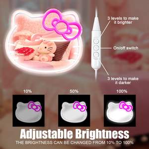 Hello Kitty LED Leucht reklame Kawaii Anime Cat Light, Spiegel Acryl Körper, IP67 wasserdicht, geeignet für Mädchen Raum dekoration - Product Image 5