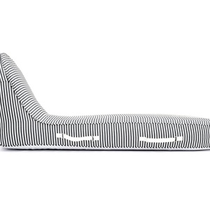 Chaise longue de piscine pour bronzer, chaise longue de plage luxueuse avec revêtement en PVC résistant aux perforations et tissage en coton imperméable. - Product Image 6