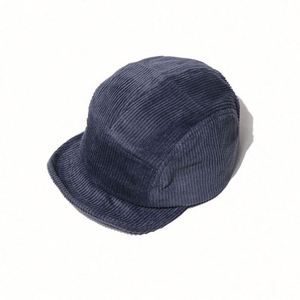 New Short Brimmed Street Vintage Soft <b>Top</b> 5 Panel Snapback Hat Autumn Winter Corduroy Sport Baseball Cap - Product Image 4