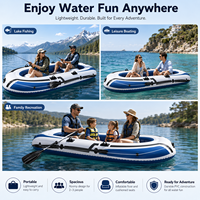 Produit de divertissement sportif, kayak gonflable, bateau en caoutchouc épaissi pour 2/3/4 personnes, bateau de pêche gonflable certifié GPSR