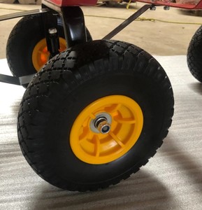 Tc1802ガーデンカートユーティリティワゴントロリーハンドトラックカート木製手すり付き - Product Image 5