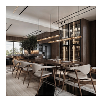 Ensemble complet d'armoires de cuisine en mélamine de style moderne Runwood