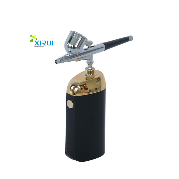 HB08 cordless airbrush compressor for beard coloring in barber
