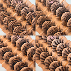 Großhandel 10 Paar Flauschige 3D-Volumen-Wimpernstreifen für Tägliches oder Besondere Anlässe Make-up Volle Wimpernstreifen - Product Image 3