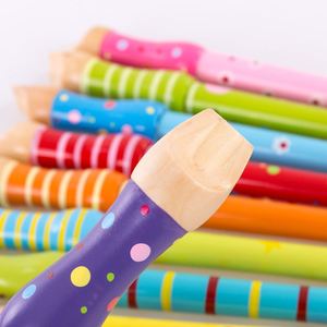 Jouets <span class=keywords><strong>de</strong></span> jeu d'instruments <span class=keywords><strong>de</strong></span> musique fleurs pour enfants, flûte en bois pour 3 + - Product Image 3
